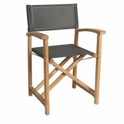 Sedia Regista Karenita grigia*Il Giardino di Legno Outlet