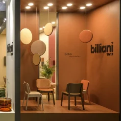 Sedia Rotonda Babà 872 Marrone di Emilio Nanni*Billiani 1911