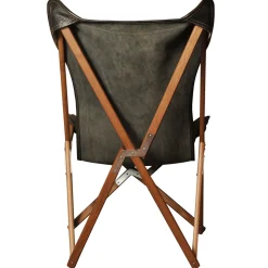 Sedia Tripolina in pelle nera*Dario Alfonsi Sale