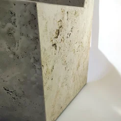 Sedia W in marmo travertino*Dimarmo Online