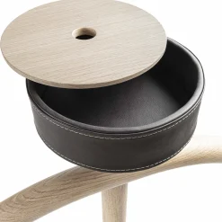 Servomuto Patrick in legno di rovere con base in marmo nero*Durame Clearance