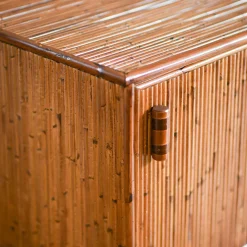 Set Di 2 Comodini a 1 anta In Bambù*Molto Collectibles Hot