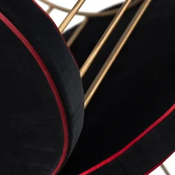 Set di 3 sgabelli a gabbia in ottone*Bronzetto Online