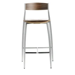 Set di 2 sgabelli da banco in noce Baba di Sergio Mian*Altek Italia Design Sale