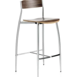 Set di 2 sgabelli da banco in noce Baba di Sergio Mian*Altek Italia Design Sale