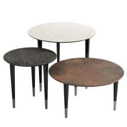Set di 3 tavolini a incastro Trendy*Volpi Outlet