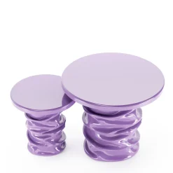 Set di 2 Tavolini Laterali Viola Gemini*Studio X Clearance