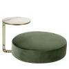 Set di pouf e tavolino verde Febe*Domingo Salotti Sale