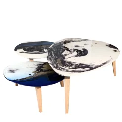 Set di tre tavoli da fumo Amorfi*BAU Design New