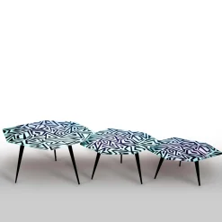 Set di tre tavolini Graffito*Ghirò Studio Best