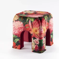 Sgabello Alice in velluto floreale di Clementine Chambon*Secondome Edizioni Best