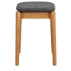 Sgabello basso Fizz in rovere con seduta imbottita di Lorenz+Kaz*Bedont Online