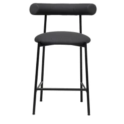 Sgabello basso nero Pampa SG-65 di Studio Pastina*Chairs & More
