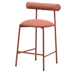 Sgabello basso Pampa SG-65 rosa e rosso di Studio Pastina*Chairs & More Clearance