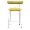 Sgabello basso Pampa SG-65 verde lime e bianco di Studio Pastina*Chairs & More