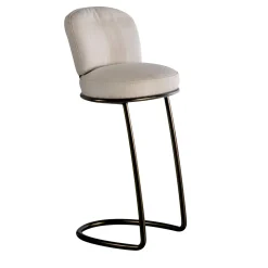 Sgabello bianco anni '70*Galbiati Fratelli Sale