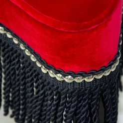 Sgabello Burlesque in velluto rosso*Extroverso Outlet