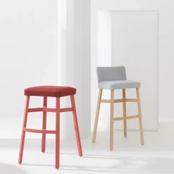 Sgabello Croissant 578 Rosso di Emilio Nanni*Billiani 1911 Online