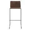 Sgabello da bar Bizzy Brown Woven*Enrico Pellizzoni Outlet