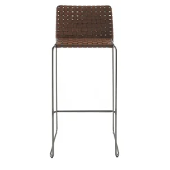 Sgabello da bar Bizzy Brown Woven*Enrico Pellizzoni Outlet