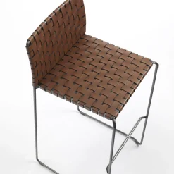 Sgabello da bar Bizzy Brown Woven*Enrico Pellizzoni Outlet