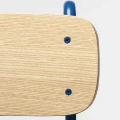 Sgabello da bar Lena Sg-75 blu e frassino naturale di Designerd*Chairs & More Sale