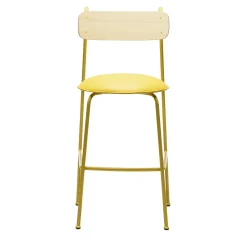 Sgabello da bar Lena Sg-75 giallo e frassino naturale di Designerd*Chairs & More Sale