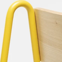 Sgabello da bar Lena Sg-75 giallo e frassino naturale di Designerd*Chairs & More Sale