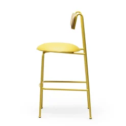 Sgabello da bar Lena Sg-75 giallo e frassino naturale di Designerd*Chairs & More Sale