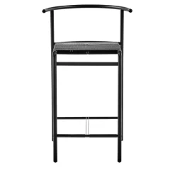 Sgabello da cucina nero con sedile in Lasten*Baleri Italia Best