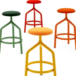 Sgabello giallo JOE di Basaglia + Rota Nodari*Viganò & C. Hot