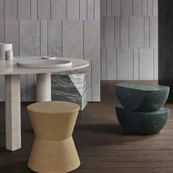 Sgabello Ikona in marmo Giallo Egiziano di Elisa Ossino*Salvatori Discount