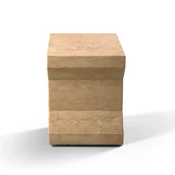 Sgabello Ikona in marmo Rosa Perlino di Elisa Ossino*Salvatori Best