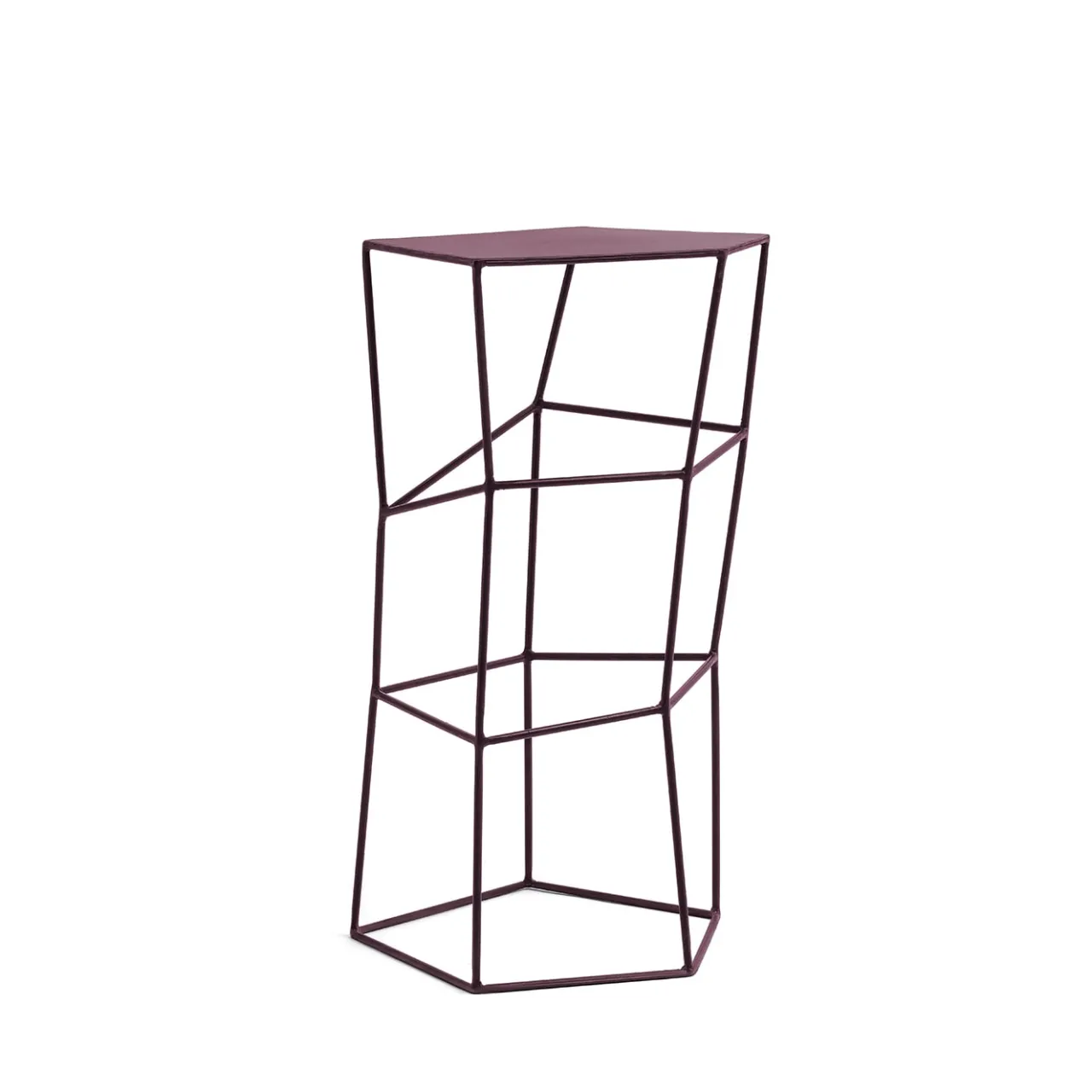 Sgabello in ferro colore amarena*Sesia&Co. Best