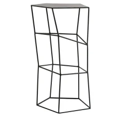 Sgabello in ferro colore liquirizia*Sesia&Co. New