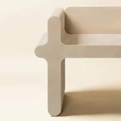 Sgabello in pelle beige Ossicle N. 2*Giobagnara Hot