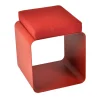 Sgabello in velluto rosso*Medulum Outlet