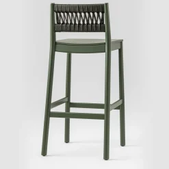 Sgabello Julie verde scuro di Emilio Nanni*TrabA' New