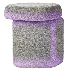 Sgabello Lazzaro verde e lilla di Patricia Urquiola*Cimento