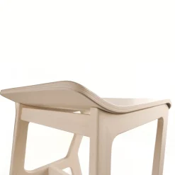 Sgabello medio bianco Nhino LE di Emilio Nanni*TrabA' Best