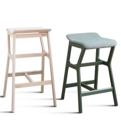 Sgabello medio bianco Nhino LE di Emilio Nanni*TrabA' Best