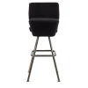 Sgabello Nero SPACE CADET con Base Cromata*PuraVisione Outlet
