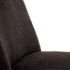 Sgabello Nero SPACE CADET con Base Cromata*PuraVisione Outlet