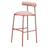 Sgabello Pampa SG-80 rosa chiaro e rosso mattone di Studio Pastina*Chairs & More