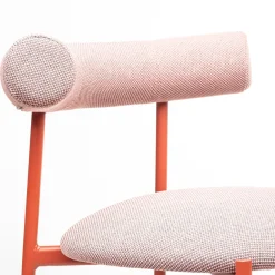 Sgabello Pampa SG-80 rosa chiaro e rosso mattone di Studio Pastina*Chairs & More