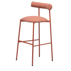Sgabello Pampa SG-80 rosa e rosso mattone di Studio Pastina*Chairs & More Best