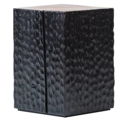 Sgabello Quartus IV nero intagliato*Omnibus Design New