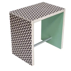 Sgabello rettangolare Nordico Verace Vietri in legno*Rosanna Contadini New