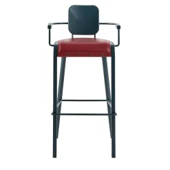 Sgabello Rock con seduta in pelle di Marc Sadler*Da A Clearance