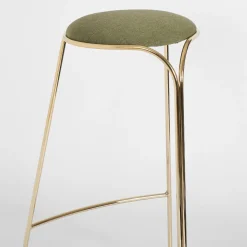 SGABELLO SCULTOREO FLOW IN ORO E VERDE*Enrico Girotti Best